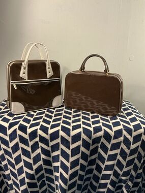 1970s Vintage vinyl bag pair